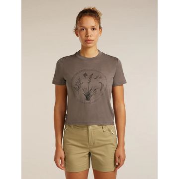 Icebreaker 150 Tech Lite SS Crop Seed Story Damen porcini