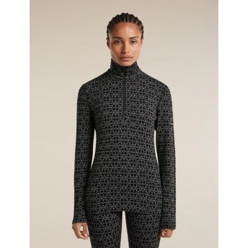 Icebreaker 260 Oasis Vertex HZ Alpine Geo Damen black snow