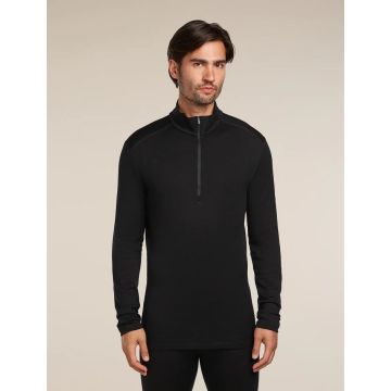 Icebreaker 260 Oasis LS Half Zip Herren black