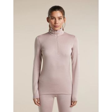 Icebreaker 260 Oasis LS Half Zip Damen pink quartz