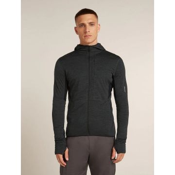 Icebreaker 200 RealFleece Descender Hoody Herren jet hthr