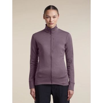 Icebreaker 260 Quantum IV LS Zip Damen grey plum