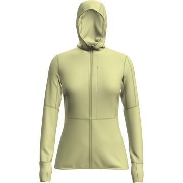 Icebreaker 200 Realfleece Descender LS Zip Hoodie Damen citrine