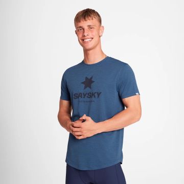 Saysky Logo Combat Pro T-Shirt Herren blau