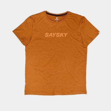 Saysky Logo Pace T-S Herren orange