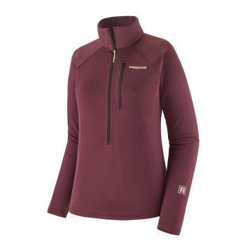 Patagonia R1 Ultralight 1/2 Zip Damen berry fig