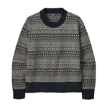 Patagonia Recycled Wool-Blend Crewneck Sweater Damen sunken blue