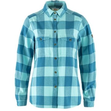 Fjällräven Övik Heavy Flannel Shirt Damen blue