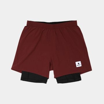 Saysky Pace 2 in 1 Shorts 5inch Herren red