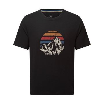 Sherpa Bali Retro Sunset Tee Herren black