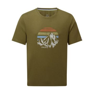 Sherpa Bali Retro Sunset Tee Herren moss
