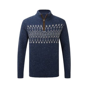 Sherpa Dumji 1/4 Zip Herren rathee blue