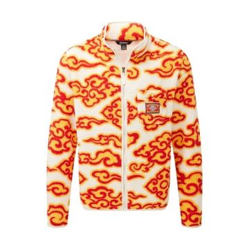 Sherpa Tarcho Printed FZ Fleece unisex peetho cloud