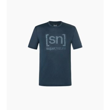 super.natural Logo Lines Tee Herren blueberry