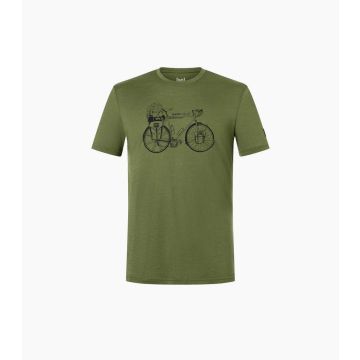super.natural Wander Wheel Tee Herren chive