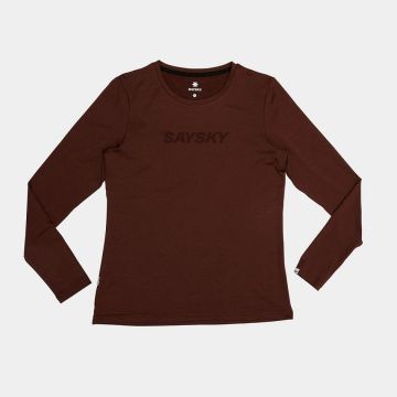 Saysky Logo Pace LS Damen red