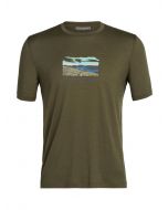 Icebreaker Tech Lite II T-Shirt Trailhead Herren grün