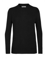 Icebreaker Waypoint Crewe Sweater Damen schwarz