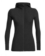 IcebreakerDescender LS Zip Hood Damen grau