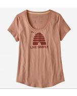 Patagonia Live Simply Hive Organic Cotton Scoop T-Shirt Damen