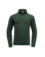 Devold Svalbard Sweater Zip neck grün