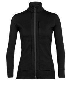 Icebreaker Quantum III LS Zip Jacket Damen schwarz