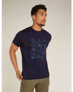 Icebreaker Merino150 Tech Lite T-Shirt Camp Essentials Herren navy