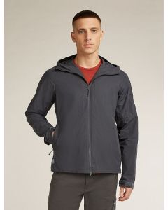 Icebreaker Shell+ Cotton Elevation Windbreaker Jacket Herren obsidian
