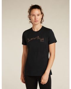 Icebreaker 150 Tech Lite SS Tee Squirrel Damen black