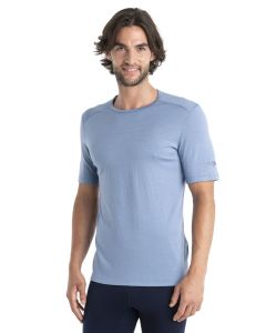 Icebreaker 200 Oasis SS Crewe Men hellblau