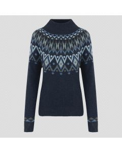 Sherpa Indu Eco Mock Neck Damen blue