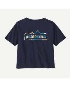 Patagonia Unity Fitz Easy Cut Responsibili Tee Damen navy
