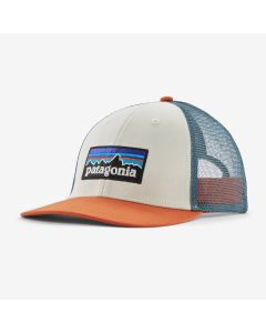 Patagonia P-6 Logo  Trucker Hat white 