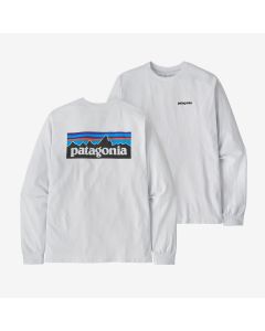 Patagonia P-6 Logo Responsibili LS Herren white