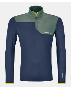Ortovox Fleece Light Zip Neck Herren ocean