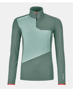 Ortovox Fleece Light Zip Neck Damen arctic grey