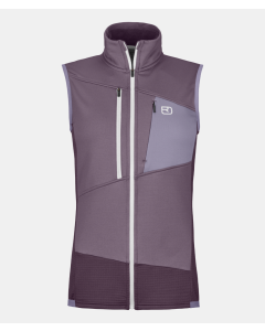 Ortovox Fleece Grid Vest Damen black berry