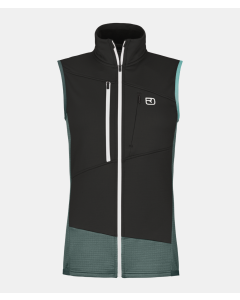 Ortovox Fleece Grid Vest Damen dark arctic