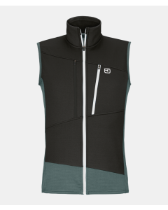 Ortovox Fleece Grid Vest Herren dark arctic