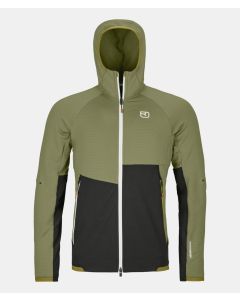 Ortovox Fleece Rib Hoody Herren herbs