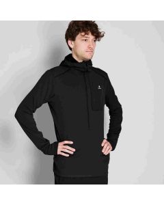 Saysky Combat Half Zip Fleece Hoodie Herren black