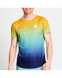 Saysky Drip Dye Flow T-Shirt Herren blue apo