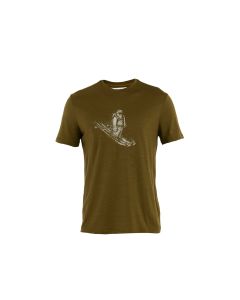 Icebreaker 150 Tech Lite T-Shirt Skiing Yeti Herren algae