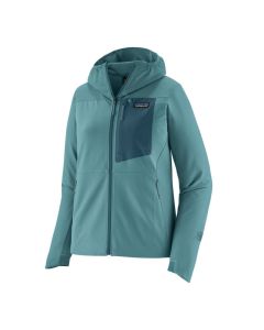 Patagonia R1 CrossStrata Hoody Damen wetland blue