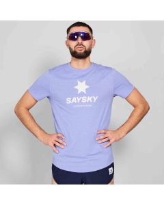 Saysky Logo Combat Pro T-Shirt Herren purple