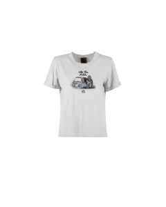 E9 Wild-S25-T-Shirt Damen white