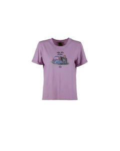E9 Wild-S25-T-Shirt Damen flamingo