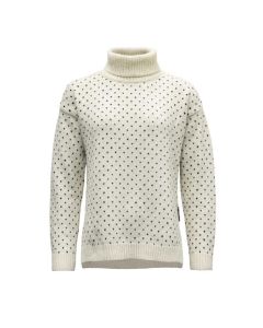 Devold Sorisen Wool High Neck Woman offwhite/ink