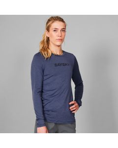 Saysky Logo Pace Long Sleeve Damen blue