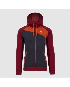 Karpos Pramper Zip Hoodie Fleece Herren rot